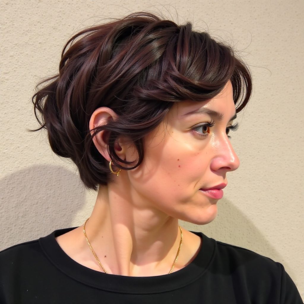 Edgy Pixie Cut with Micro Bangs