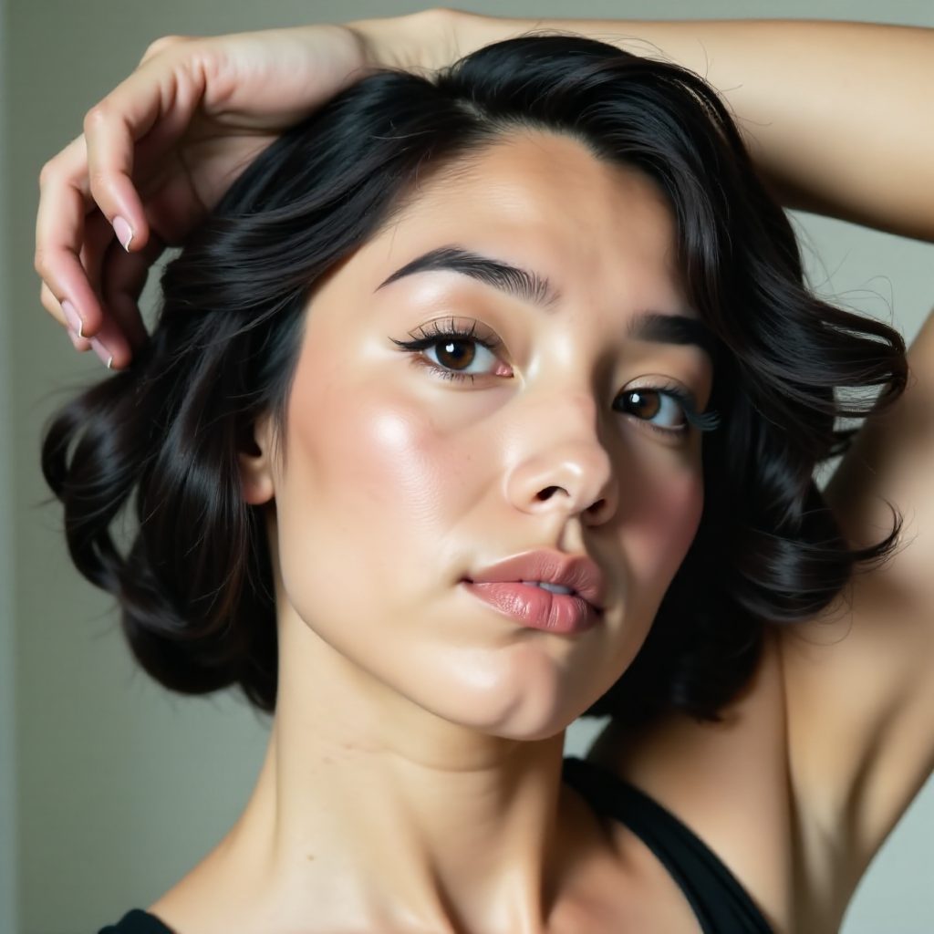 Polished Chin Length Bob for Thick Hair