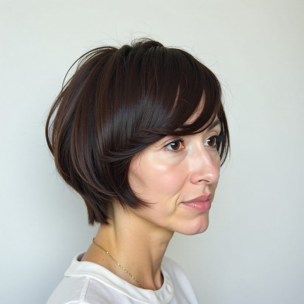 Messy Rounded Pixie Bob