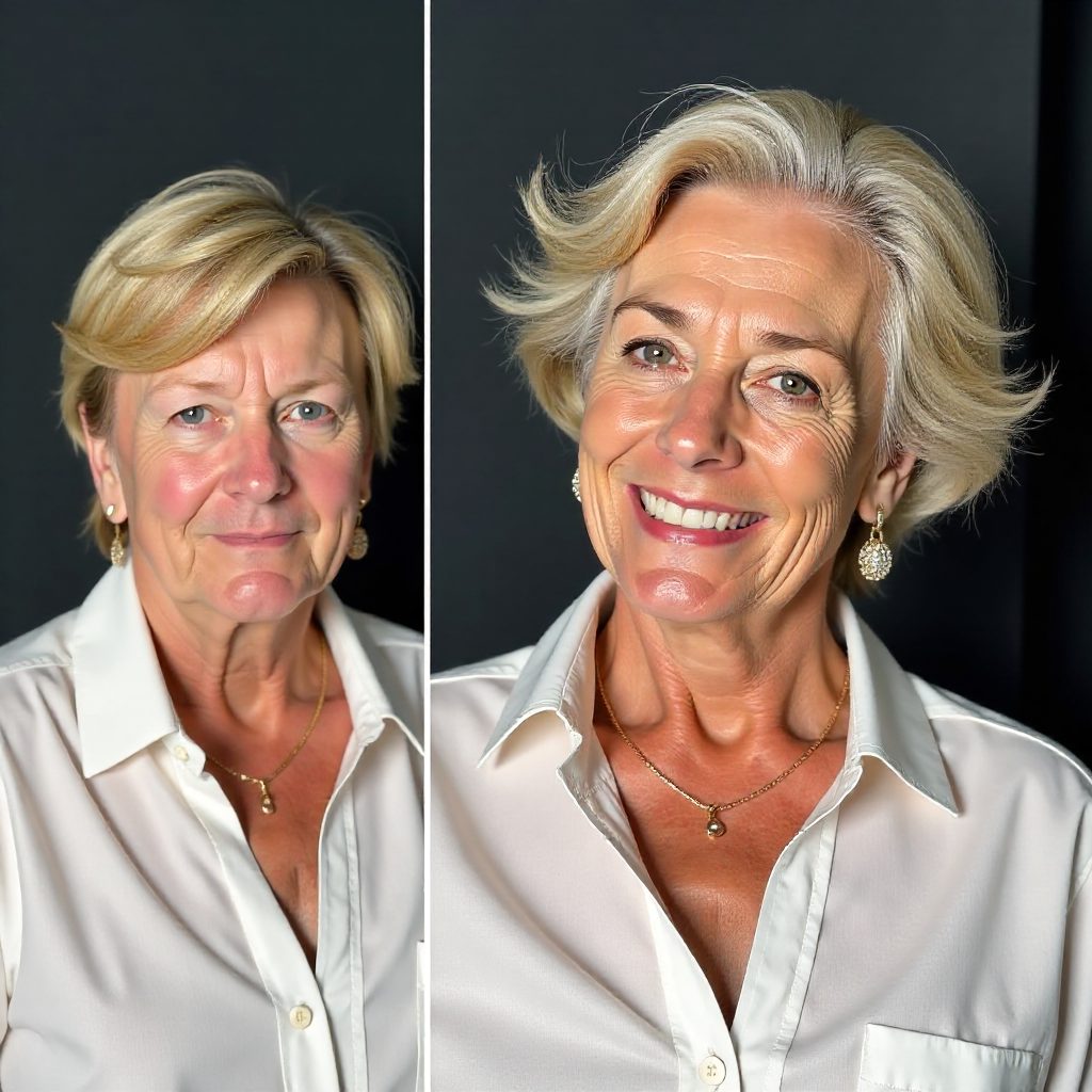 50 Chic Hairstyles with Bangs for Women Over 50: lead gallery photo for styling reference