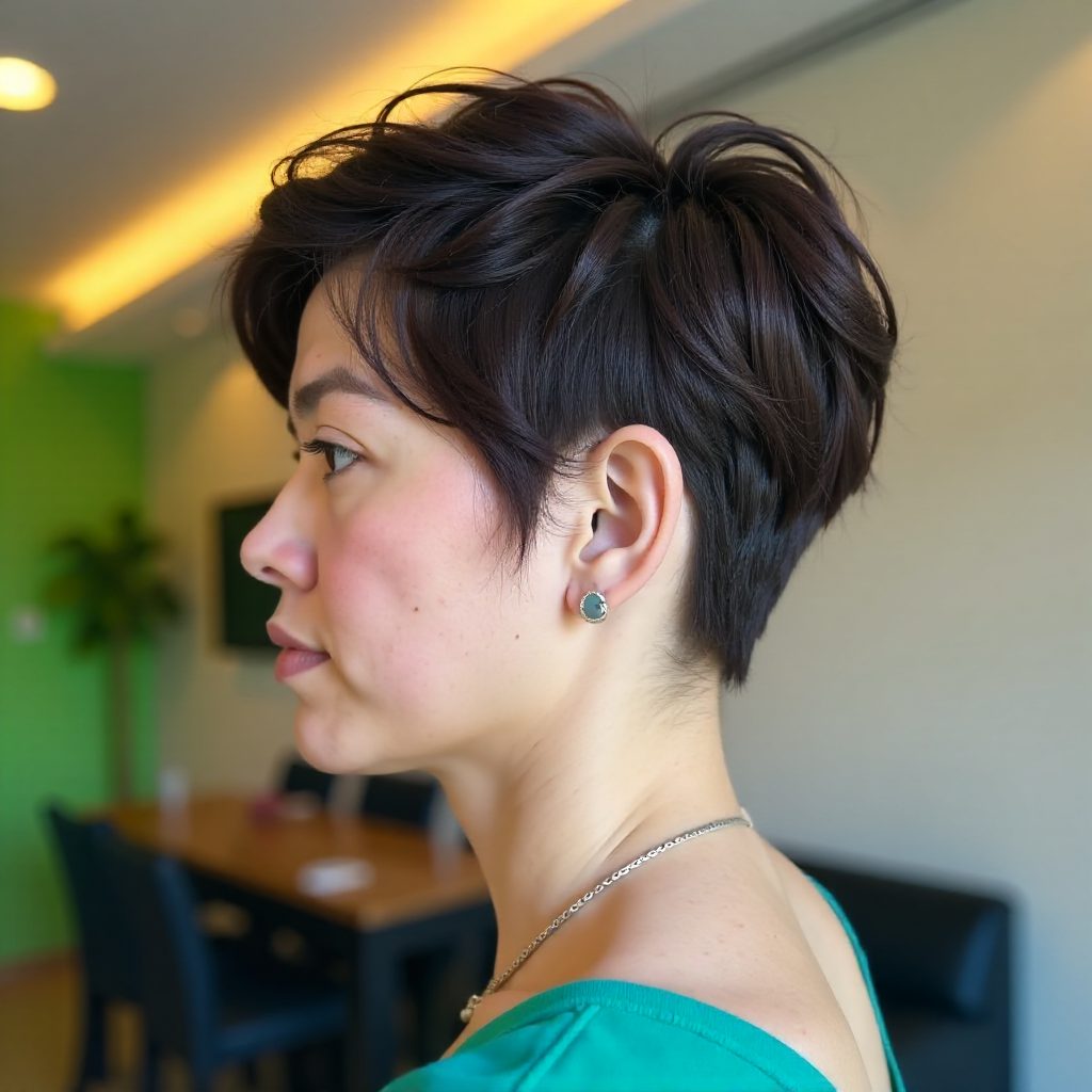 Curly Pixie with Well Defined Coils