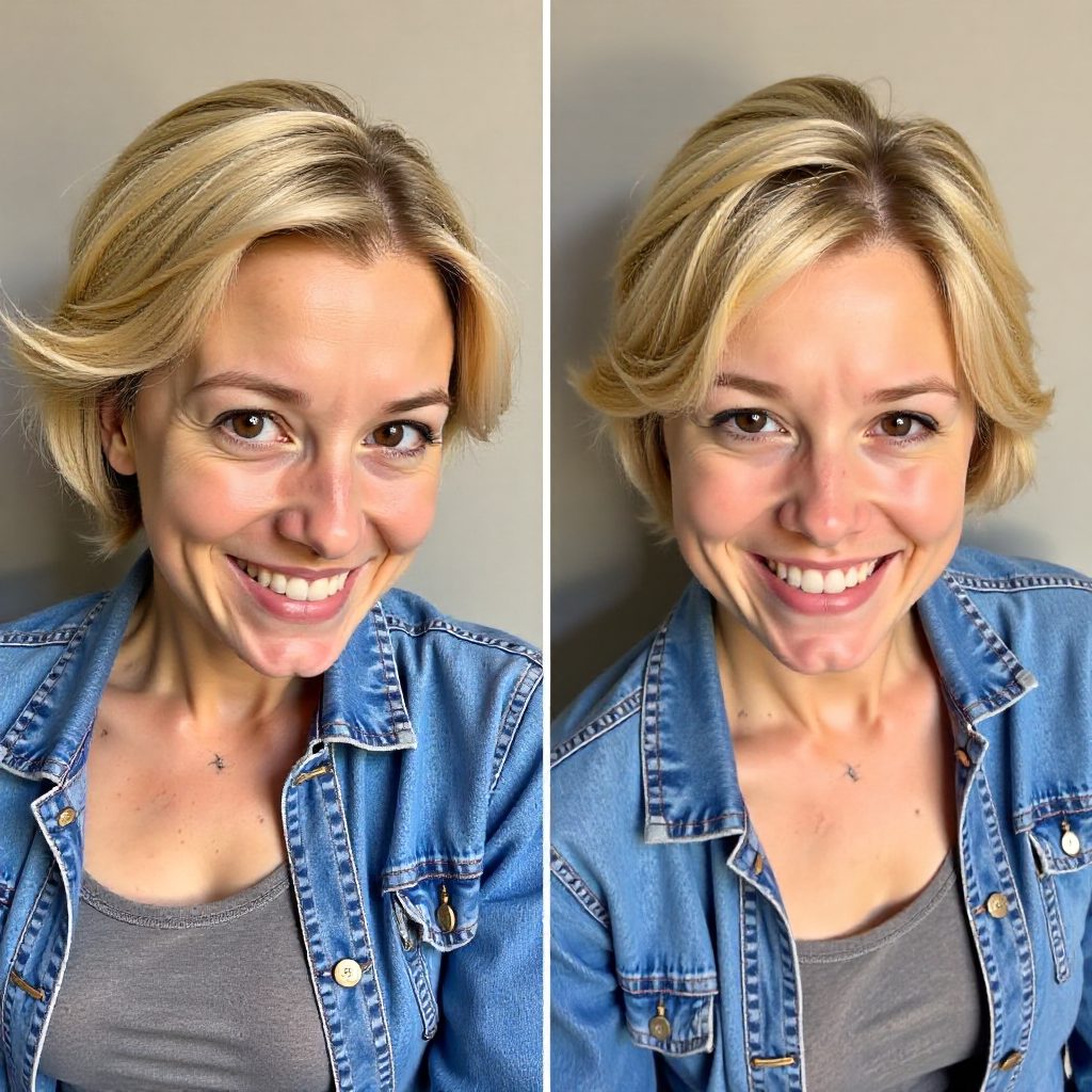 Choppy Blonde Haircut for Women Over 50