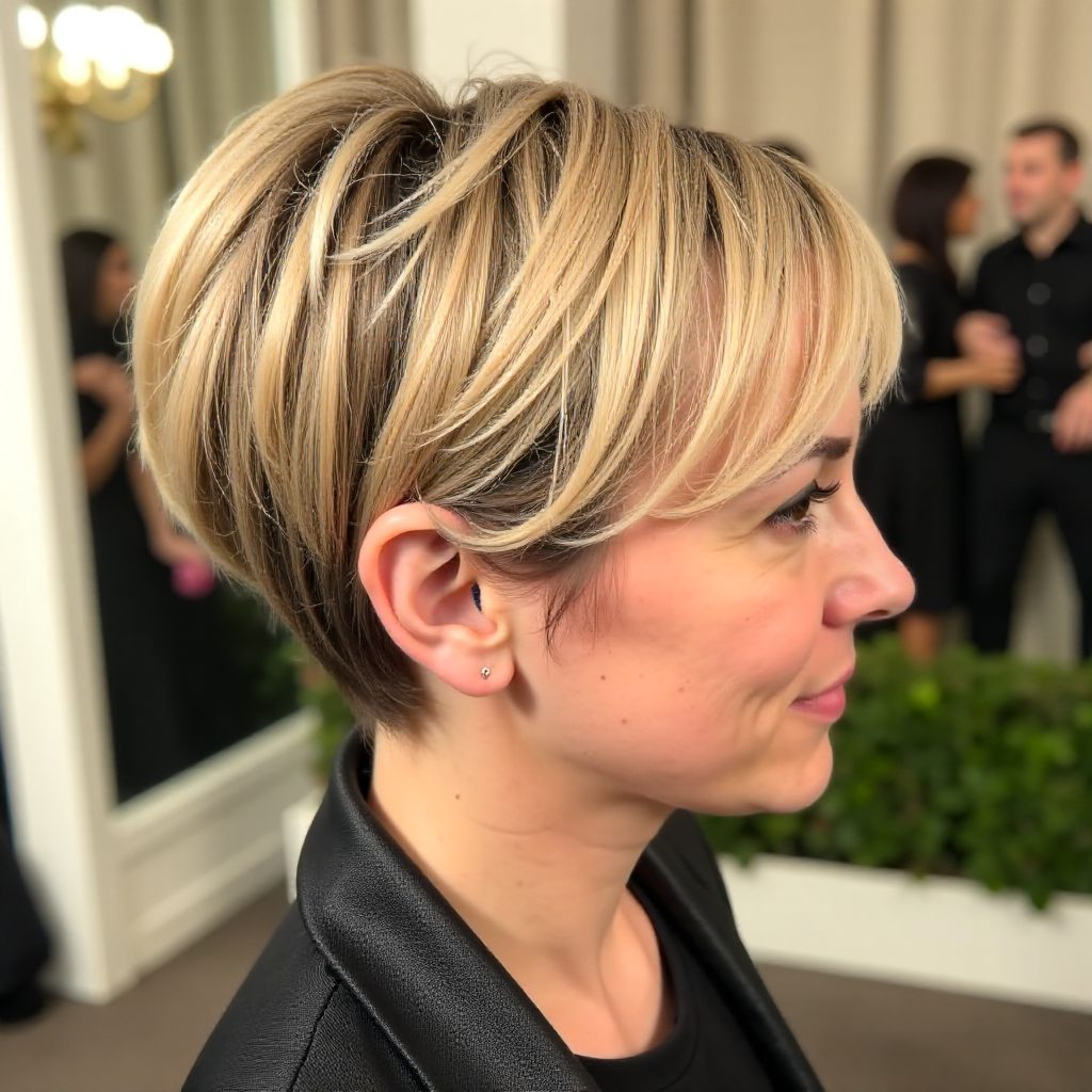 Honey Toned Bob with Lowlights