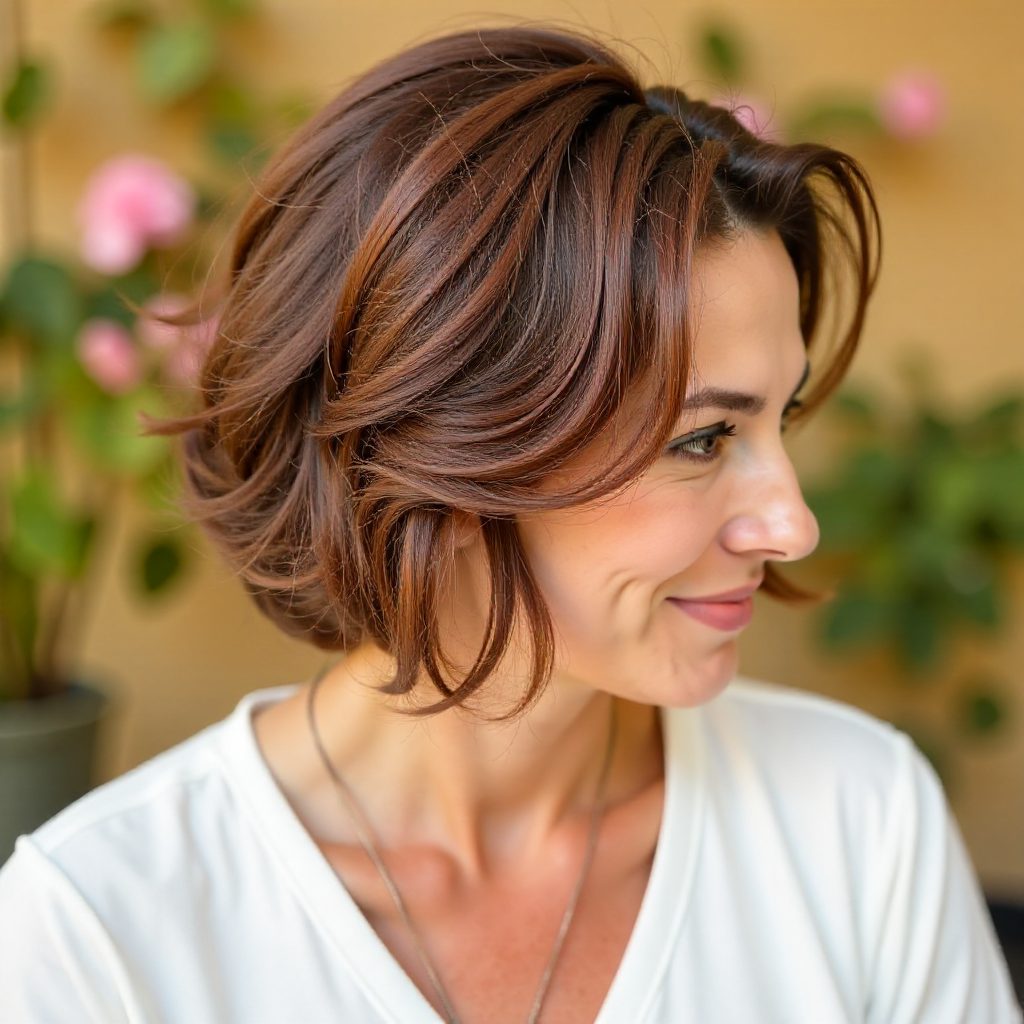 Disheveled Bob for Wavy Locks