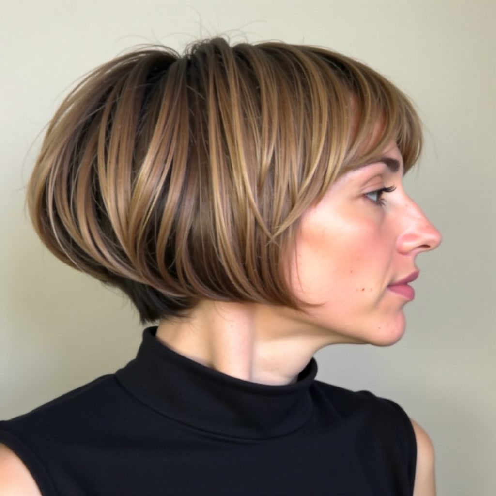 Sculpted Bob with Eye Grazing Bangs