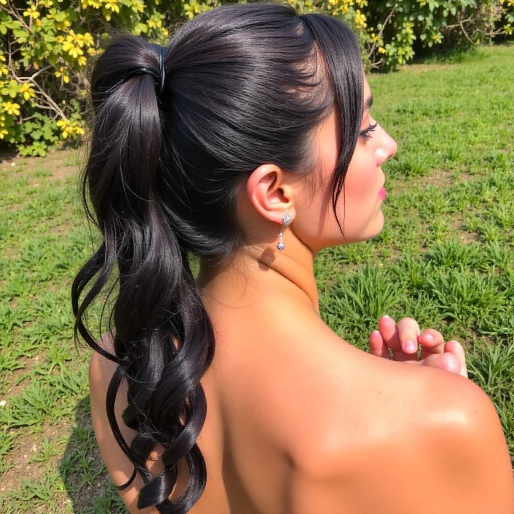 Neat Fishtail Braid Ponytail