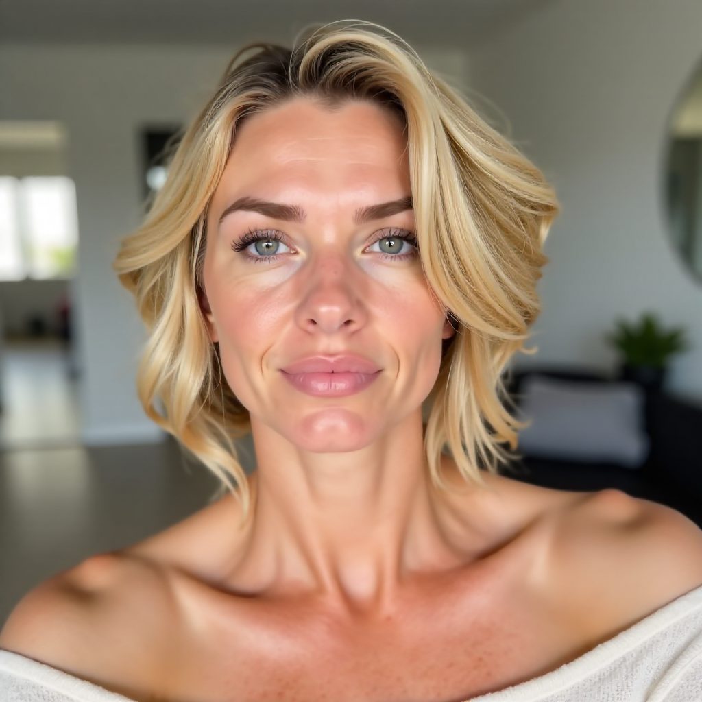 Elongating Bob with Center Part