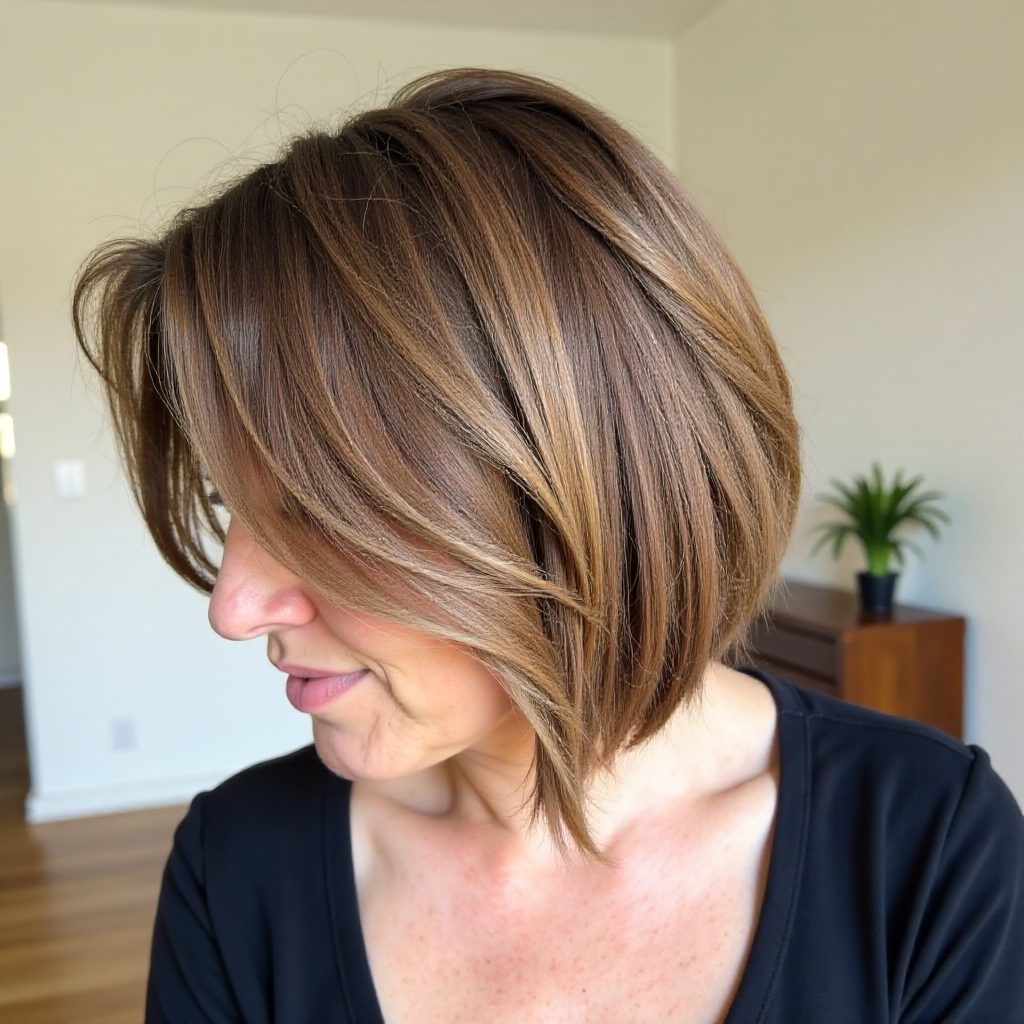 Stacked Bob for Straight Fine Hair