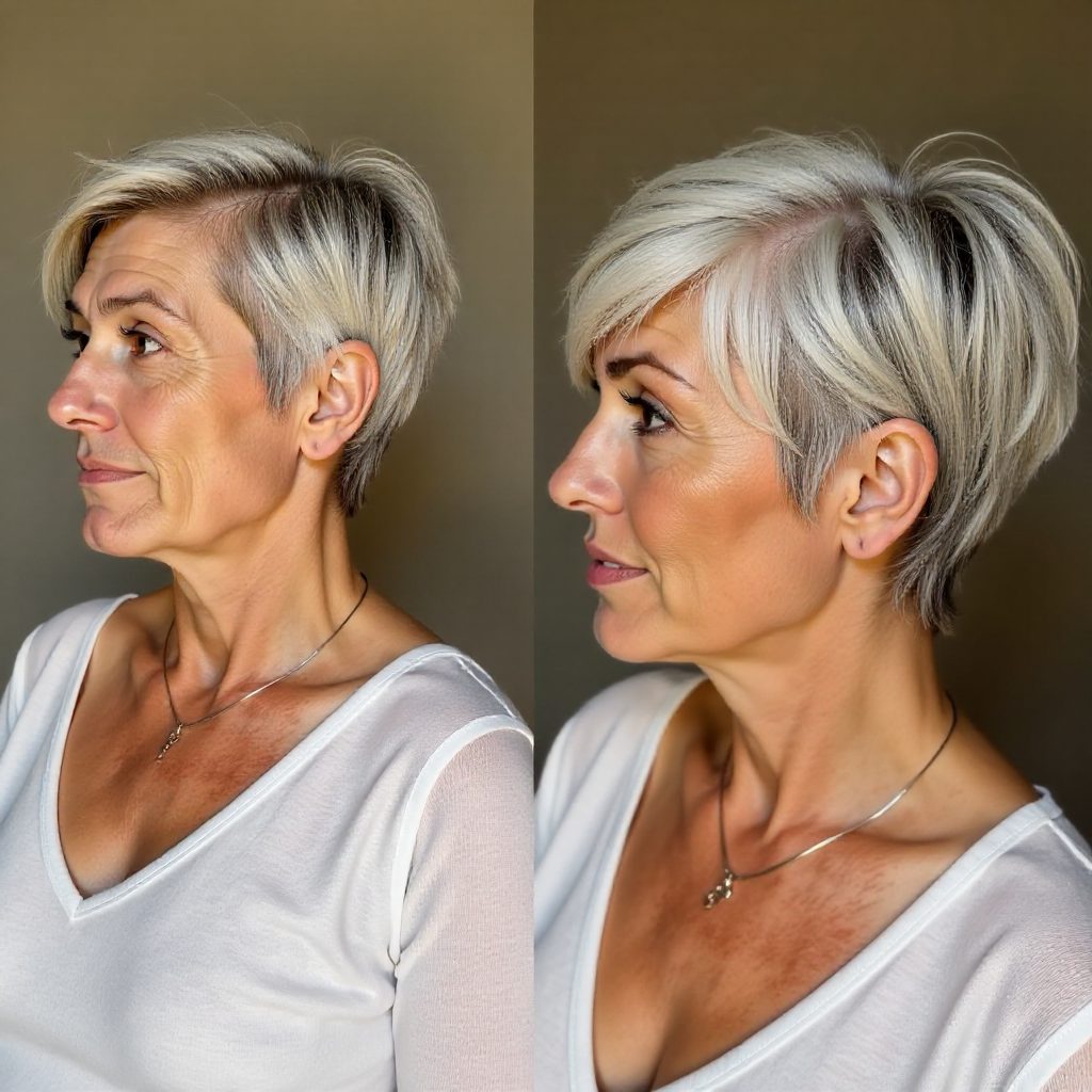 Rejuvenating Short Cut for Women Over 70