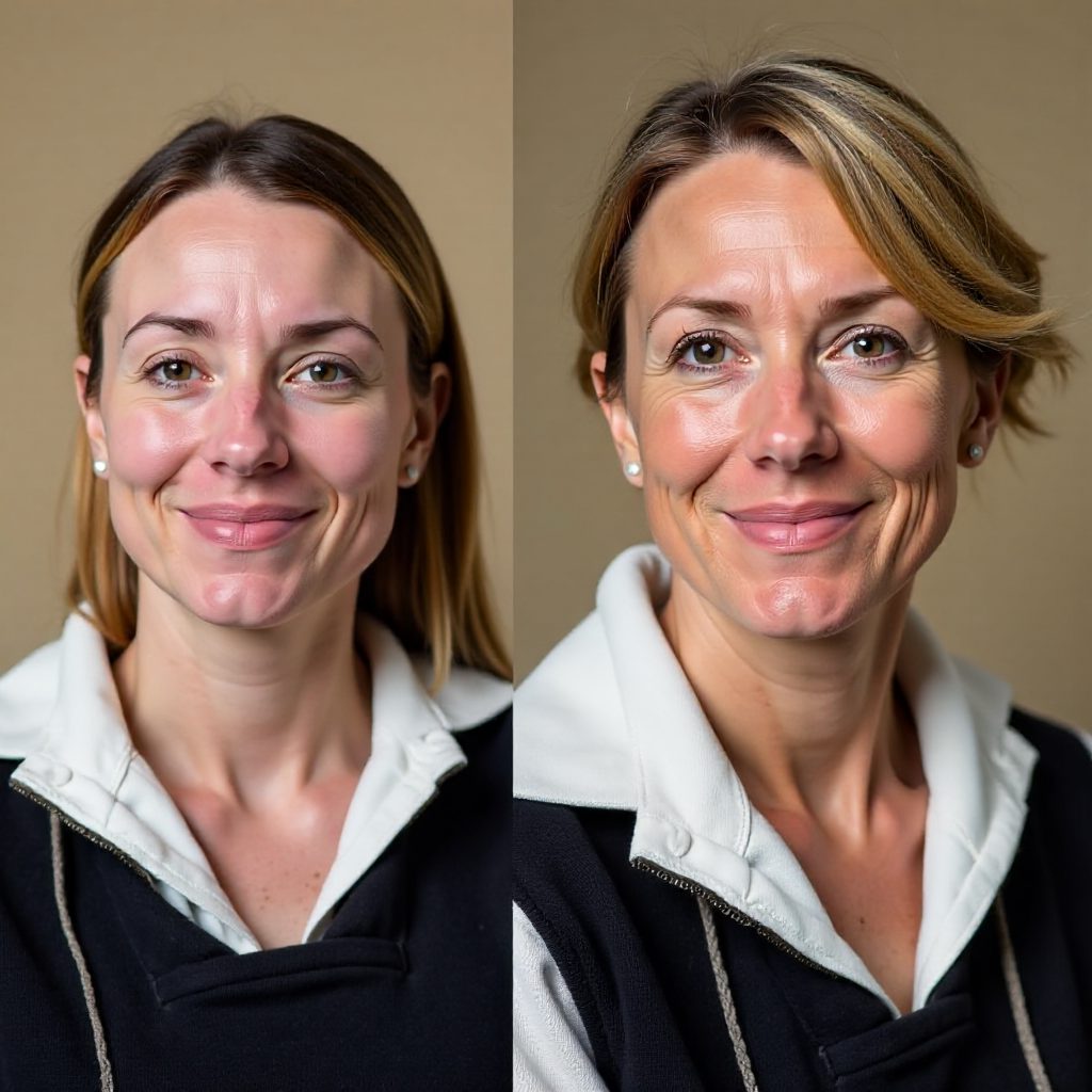 Short Haircut Makeover for Older Woman with Fine Hair