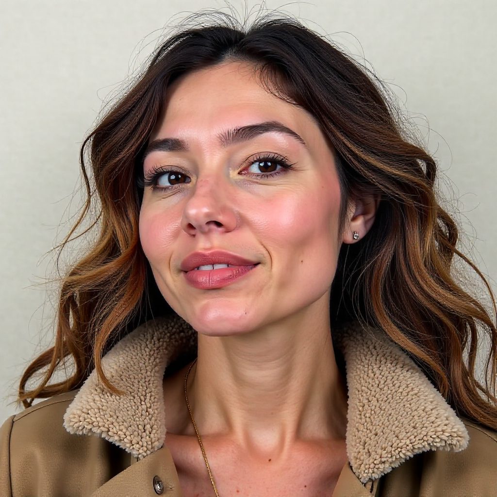 Middle Part Loose Curls for Fine Strands