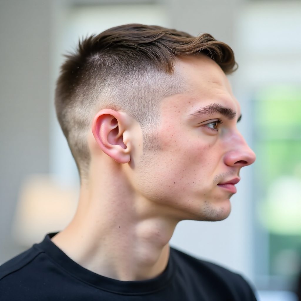 Classic Short Haircut for Big Foreheads