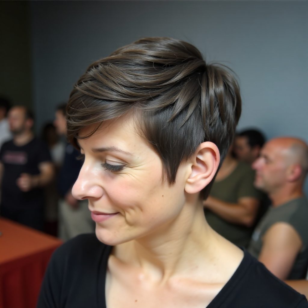 Long Pixie with Asymmetrical Sides