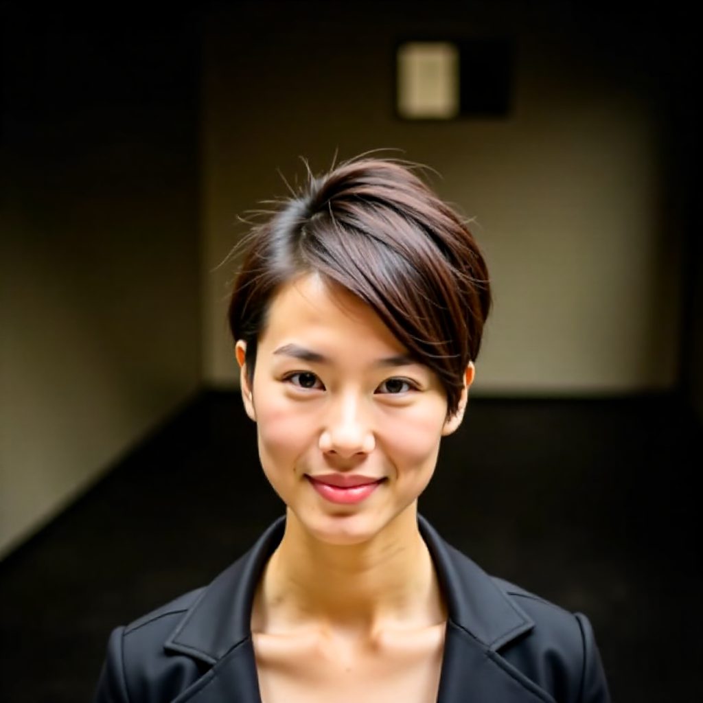Side Swept Layered Pixie Cut for Thick Hair