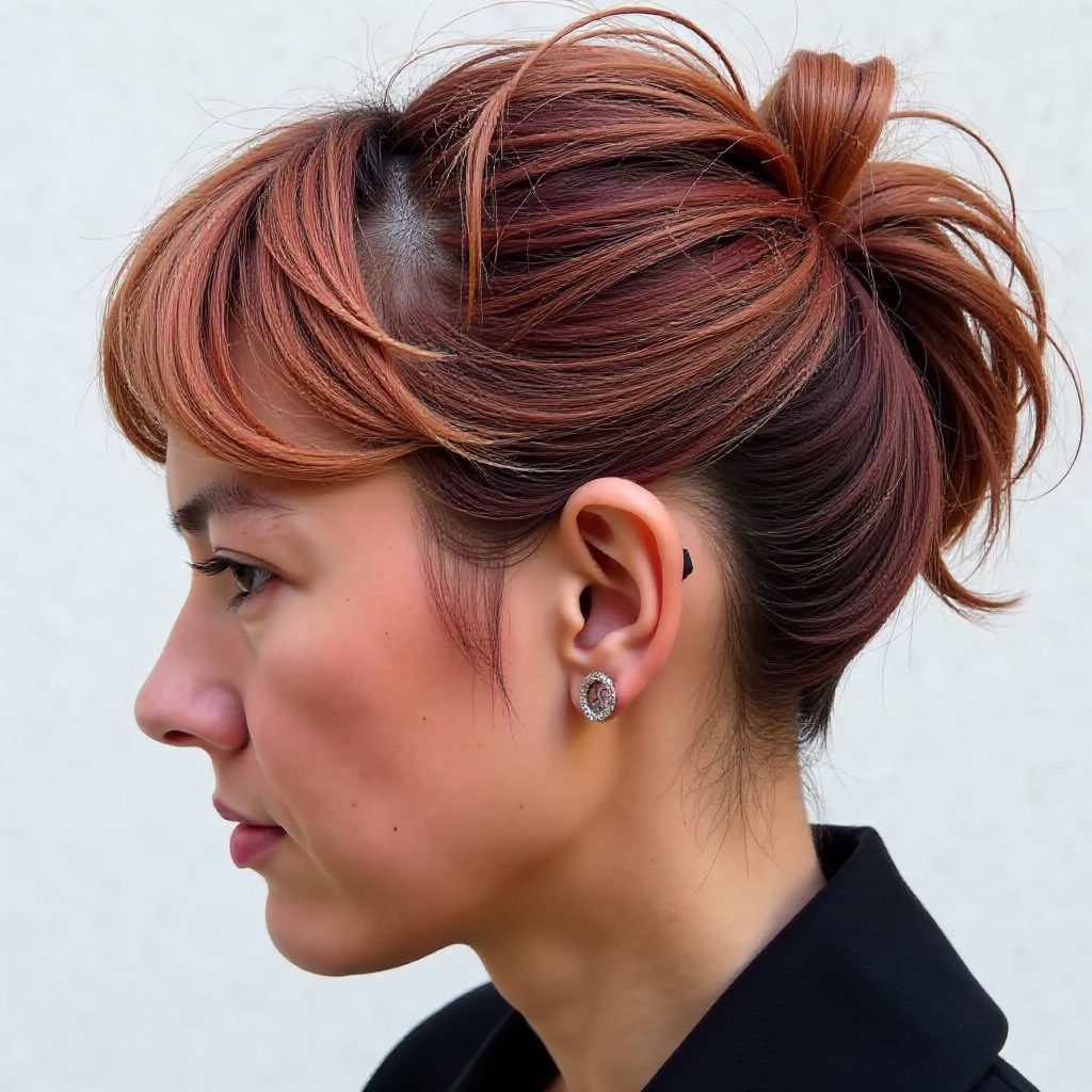 Bright Red Highlights for Black Women