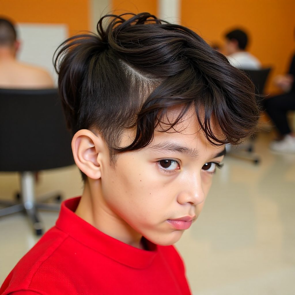 Coily Taper Fade with Pops of Caramel Highlights