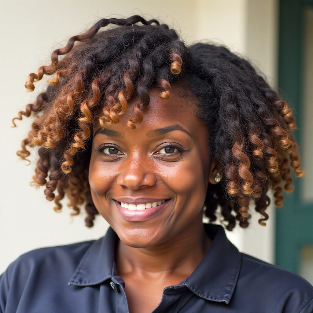 Chocolate Brown Balayage for Black Women