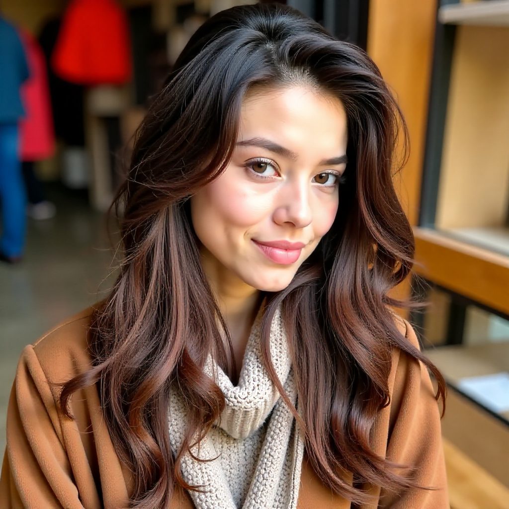 Long Black to Copper Spring Twists