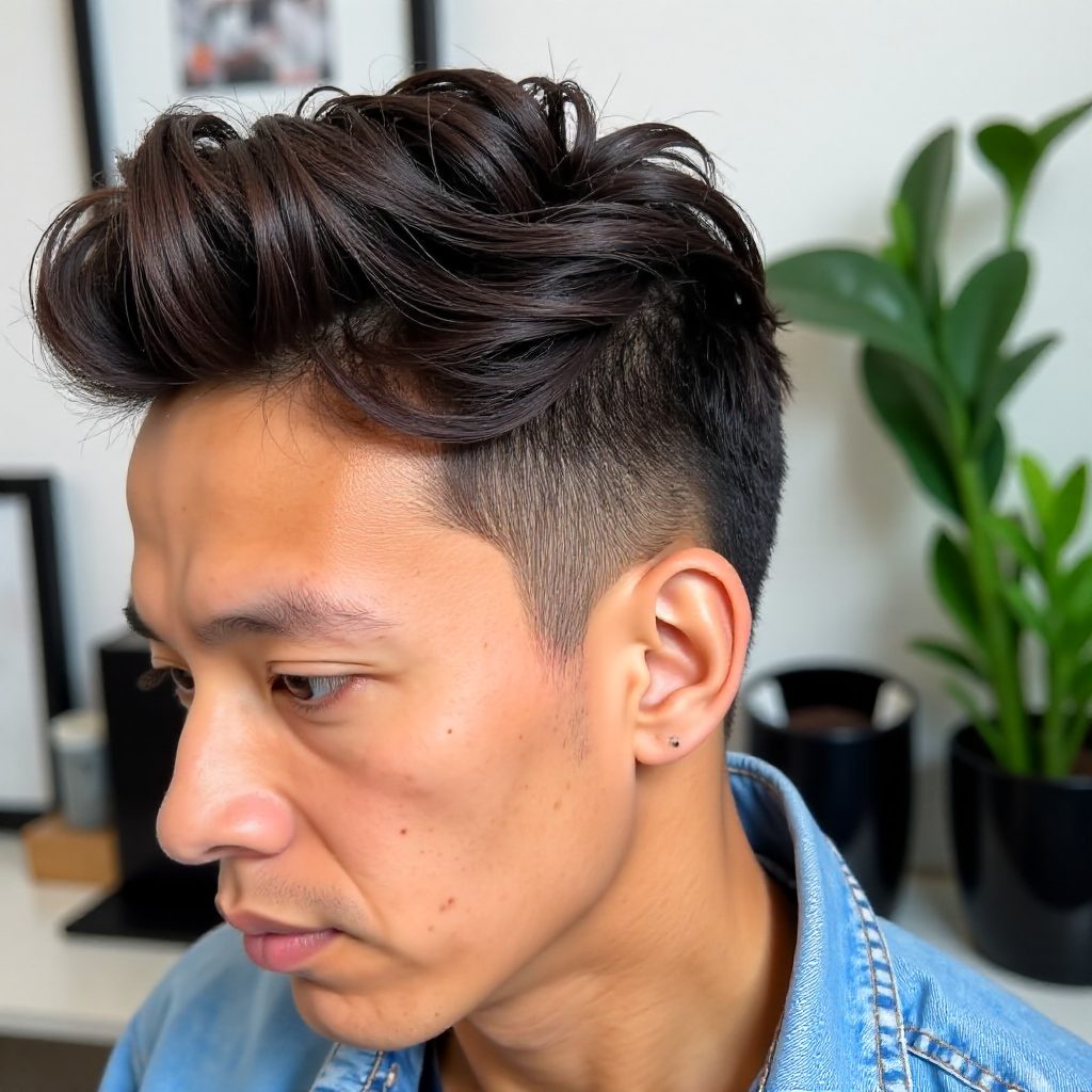 TWA with Subtle Blonde Highlights in Front