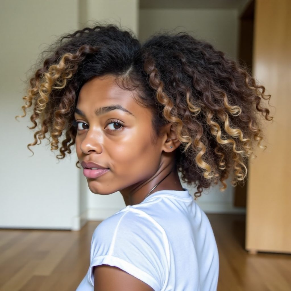 Ash Brown and Silver Pintura Highlights for Black Hair