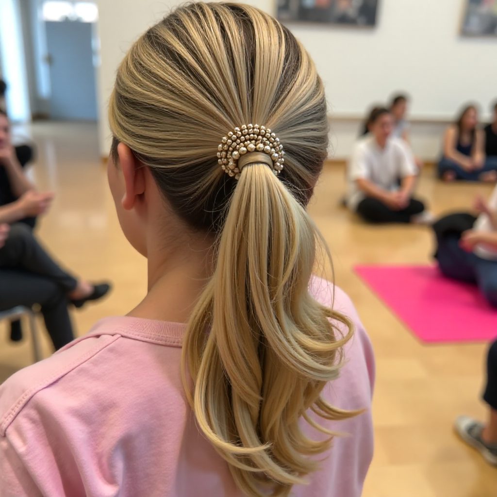 Braided Crown for Long Wavy Locks