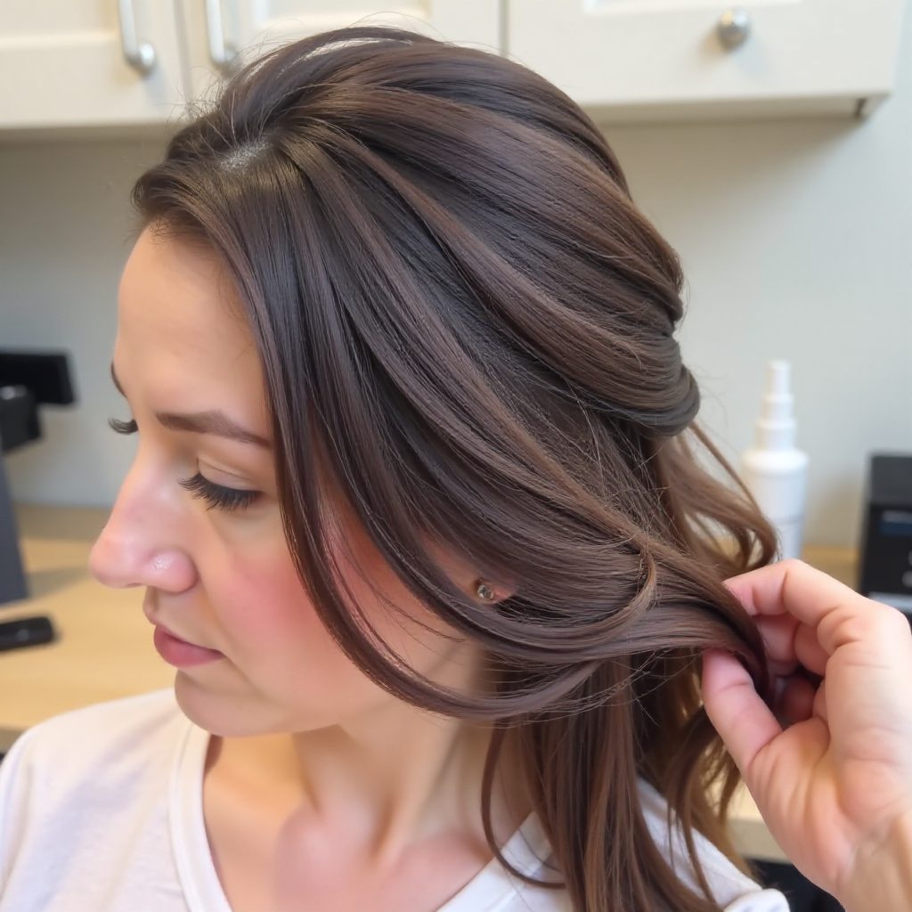 Half Up Half Down Braid for Thick Hair