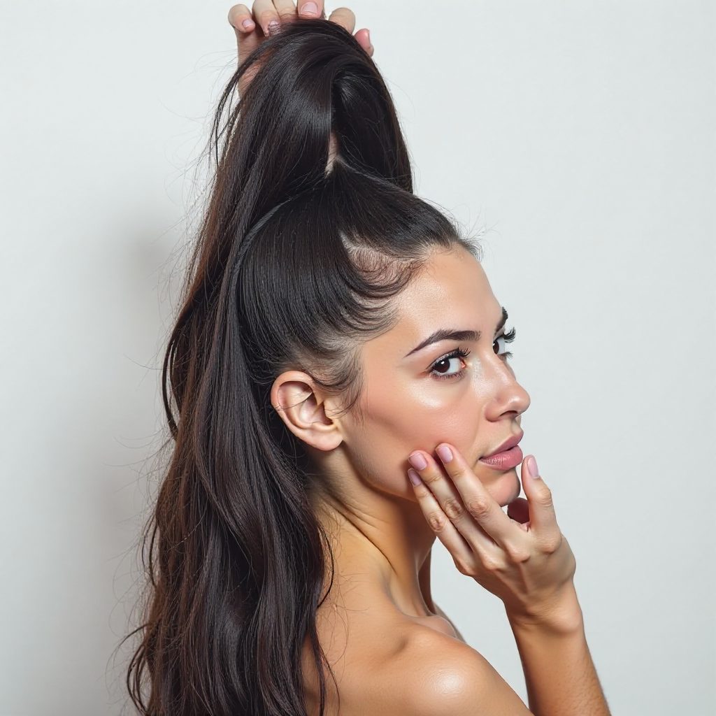 Heart Shaped Box Braids Bun