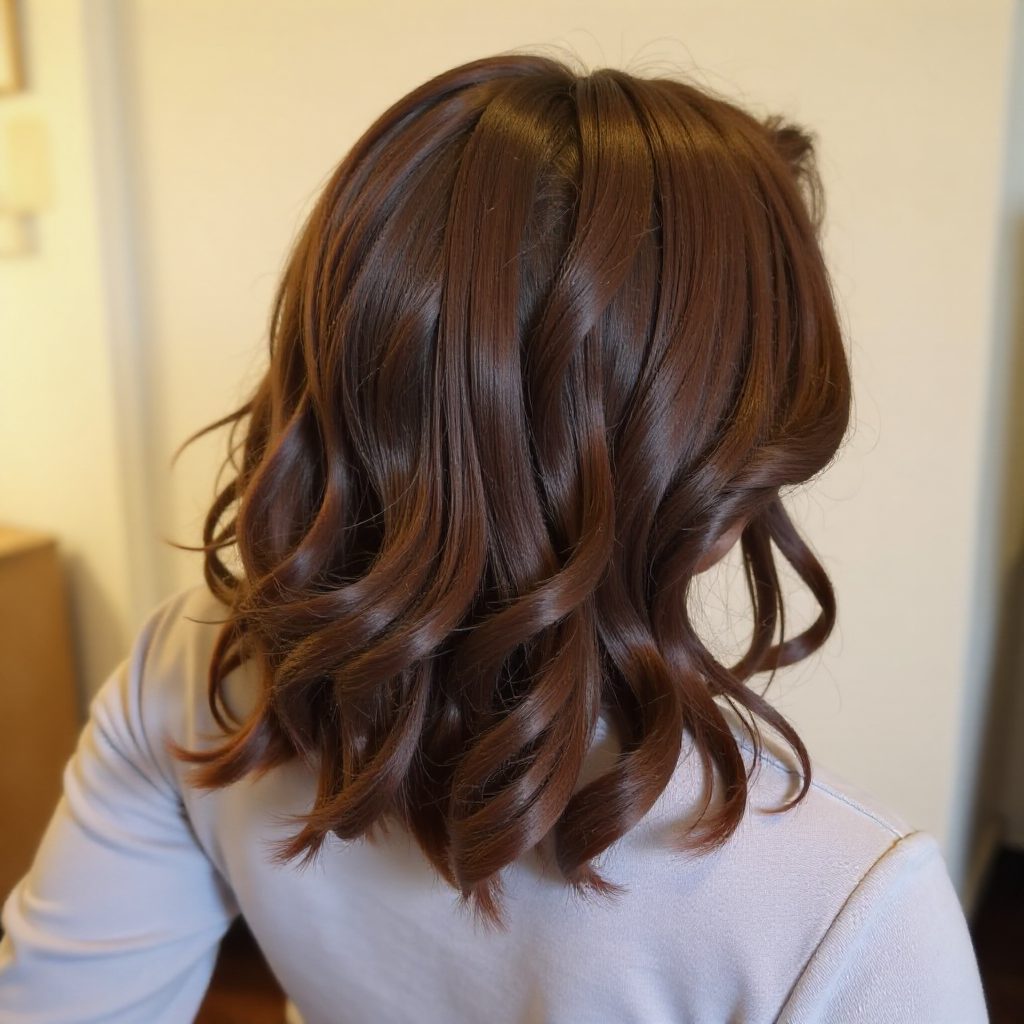 Half Up Half Down with Braided Detail
