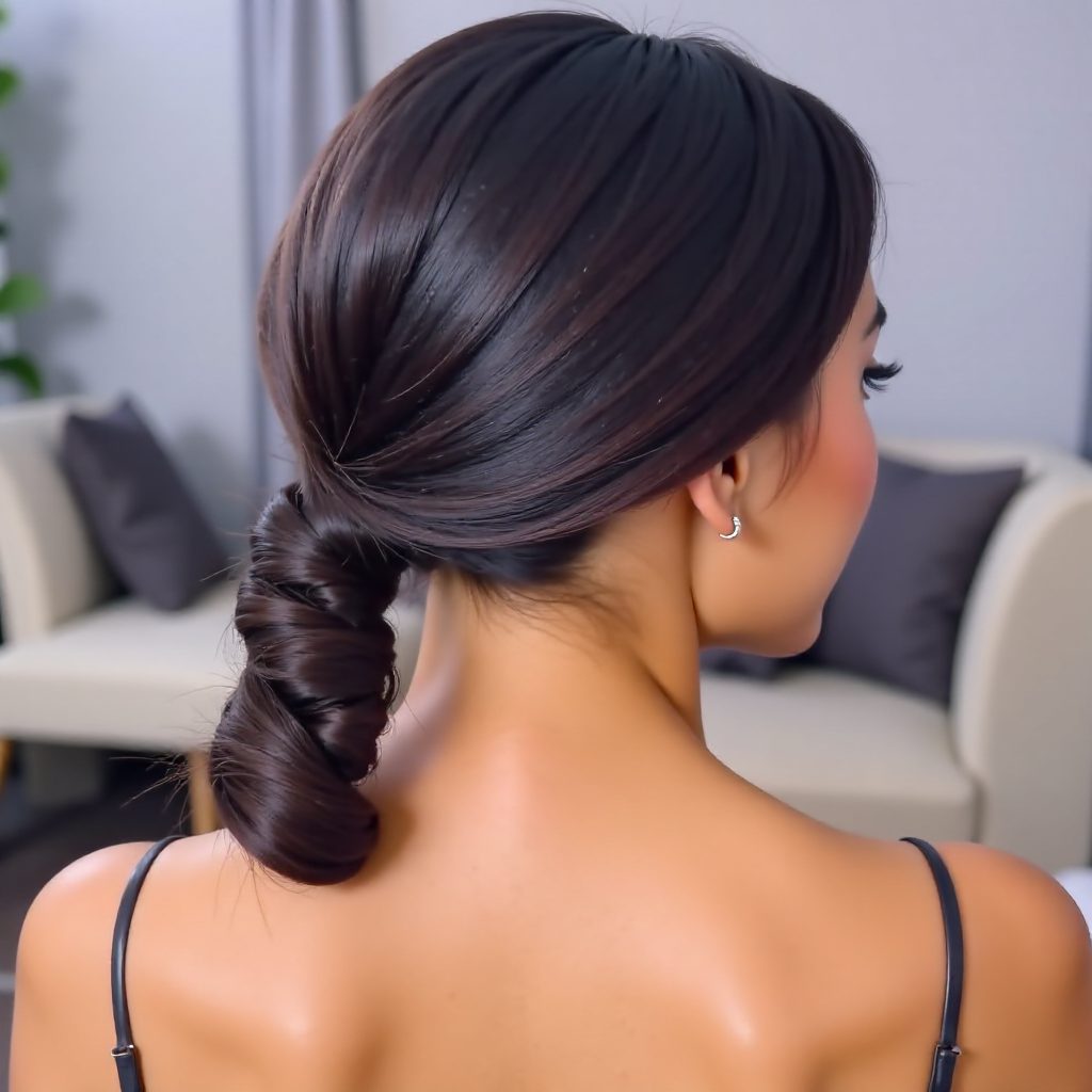 Voluminous Ponytail with Waves