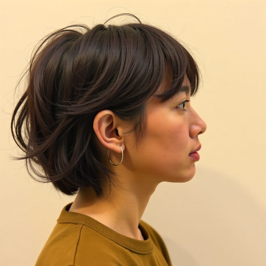 Long Pixie Mullet with Flipped-Out Tips