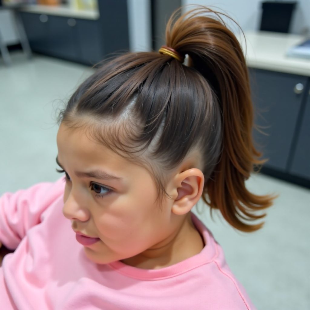 Sleek High Ponytail with Flipped Ends