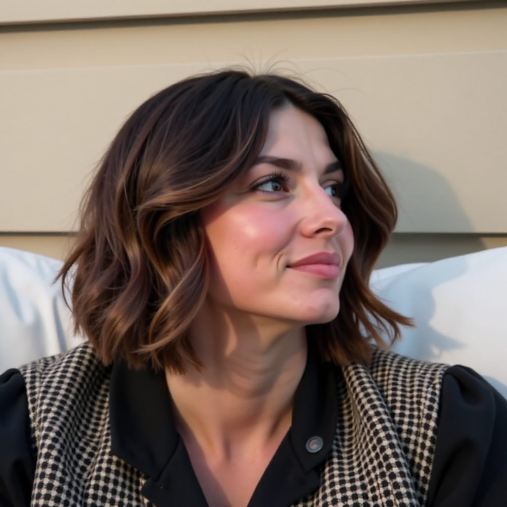 Curtain Bangs Hairstyle for Over