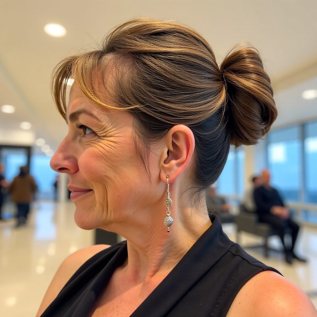 Rounded Pixie with Highlighted Bangs