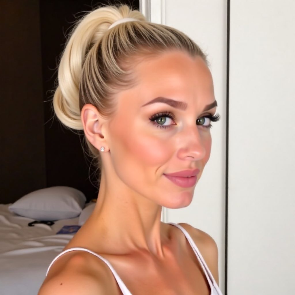 Slicked-Back High Ponytail