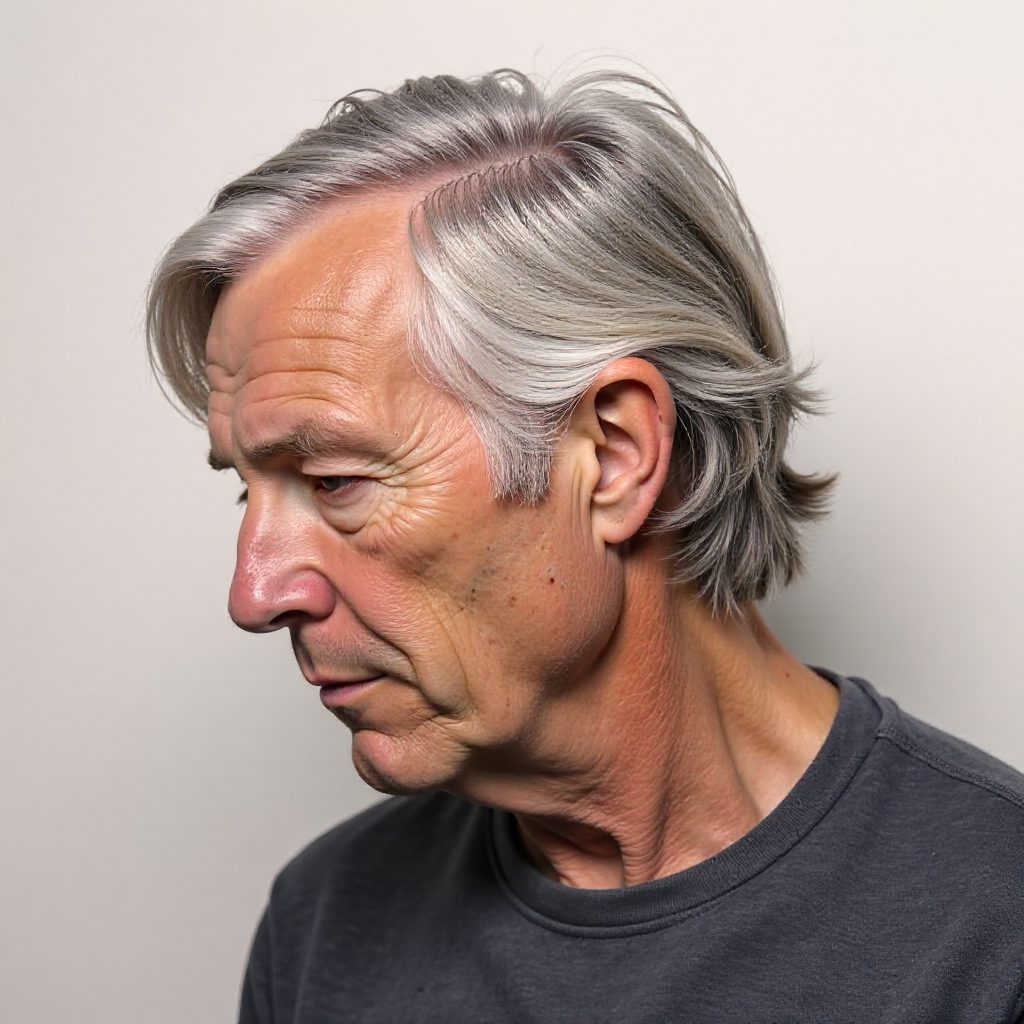 Mens Long Curly Hair Undercut