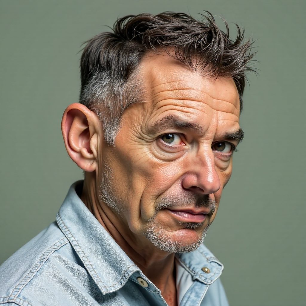Men's Short Gray Hairstyle