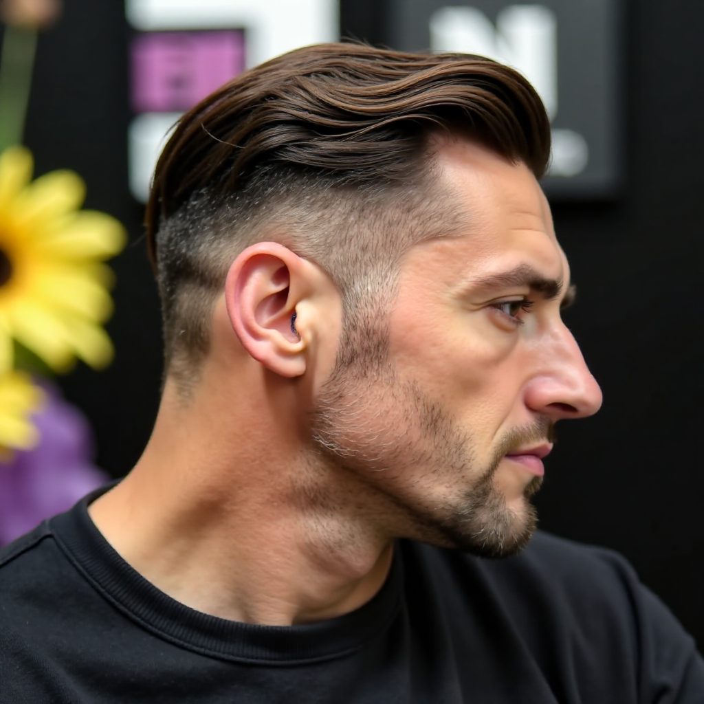 Low Burst Fade Hairstyle