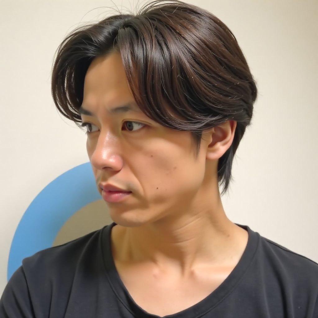 Korean Flow Cut with Swoopy Bangs