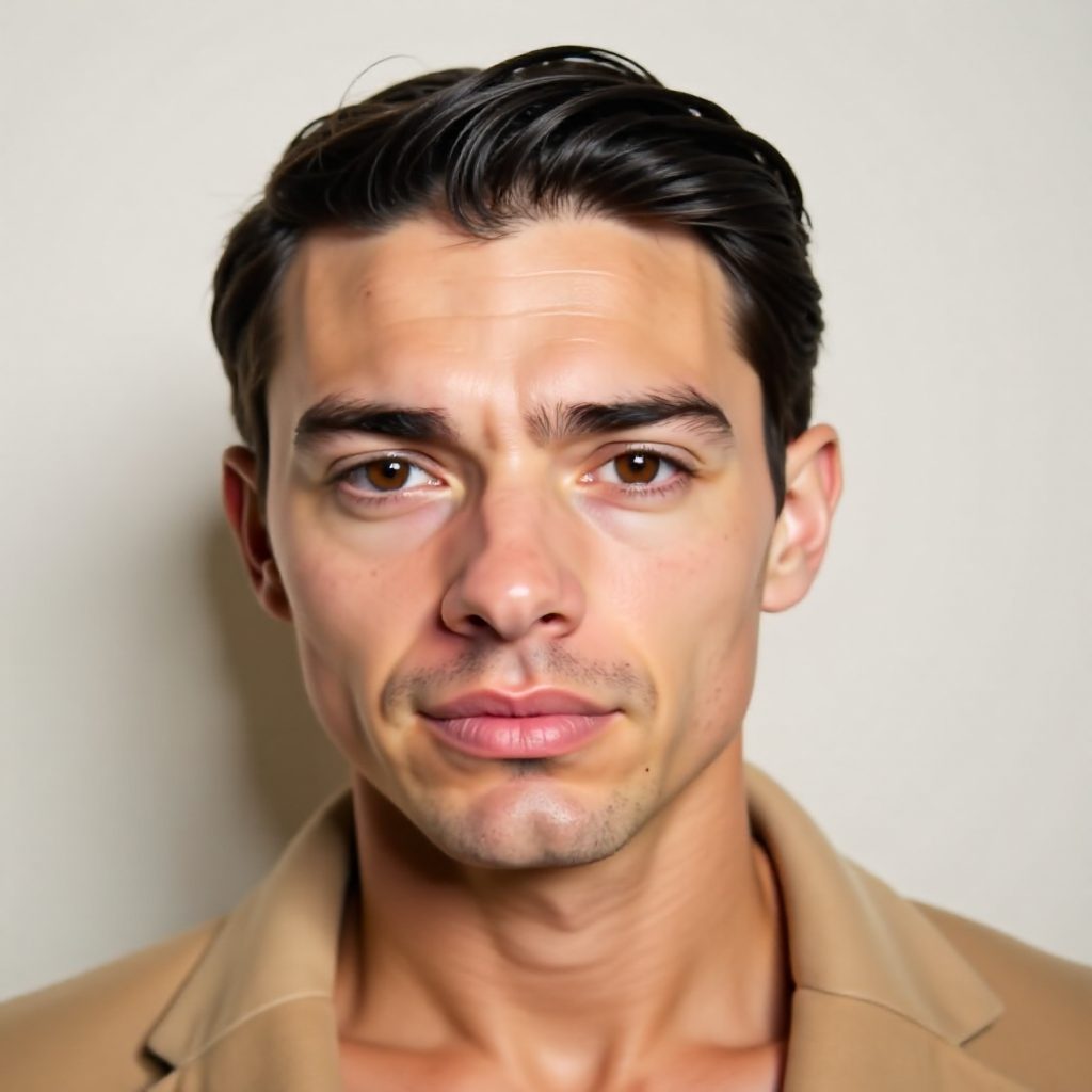 Slick Back Style for Oval Faces for Guys