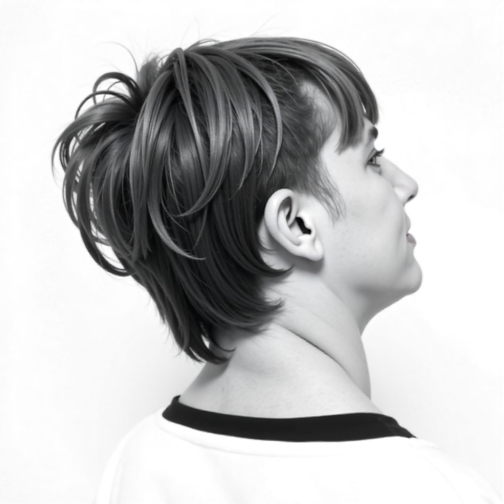 Rat Tail Skullet Hairstyle