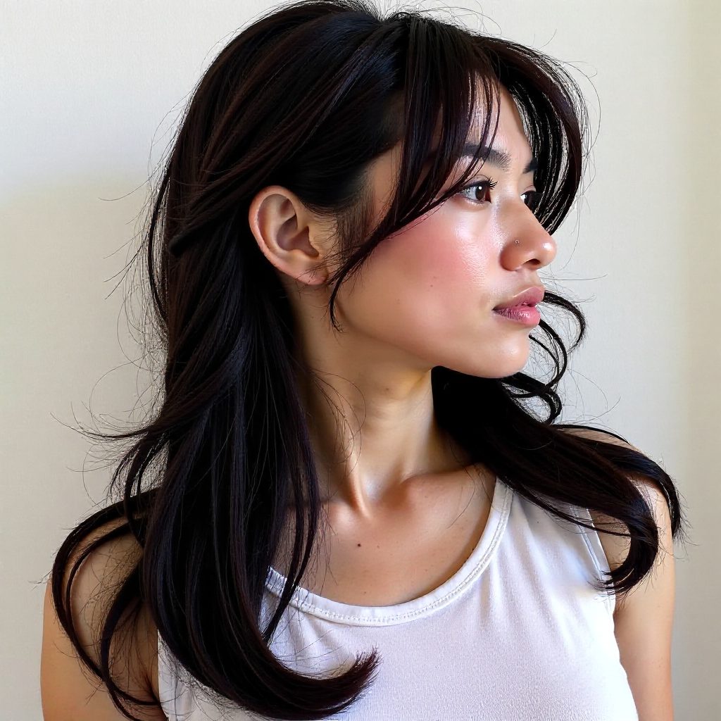 Wispy Curtain Korean Bangs