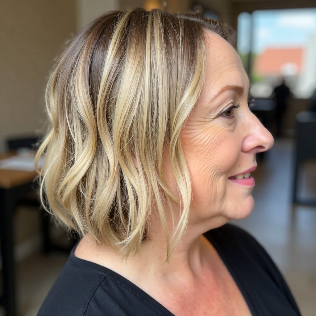 Over 60 Sleek Bob for Women with Thin Hair