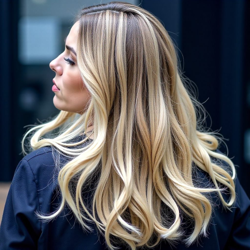 Two-Tone Blonde Knotless Boho Braids