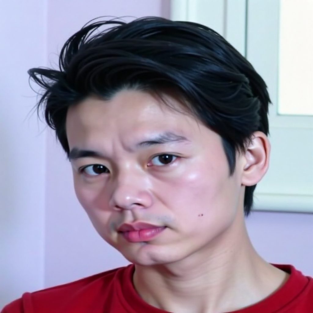 Widow's Peak Spiked-Up Haircut for Boys