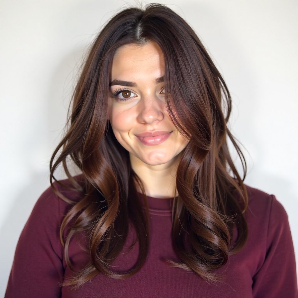 Black Cherry Hair for Warm Skin Tones