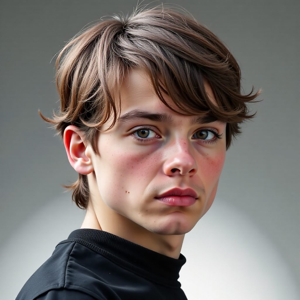 Male Oval Face Fringe Haircut