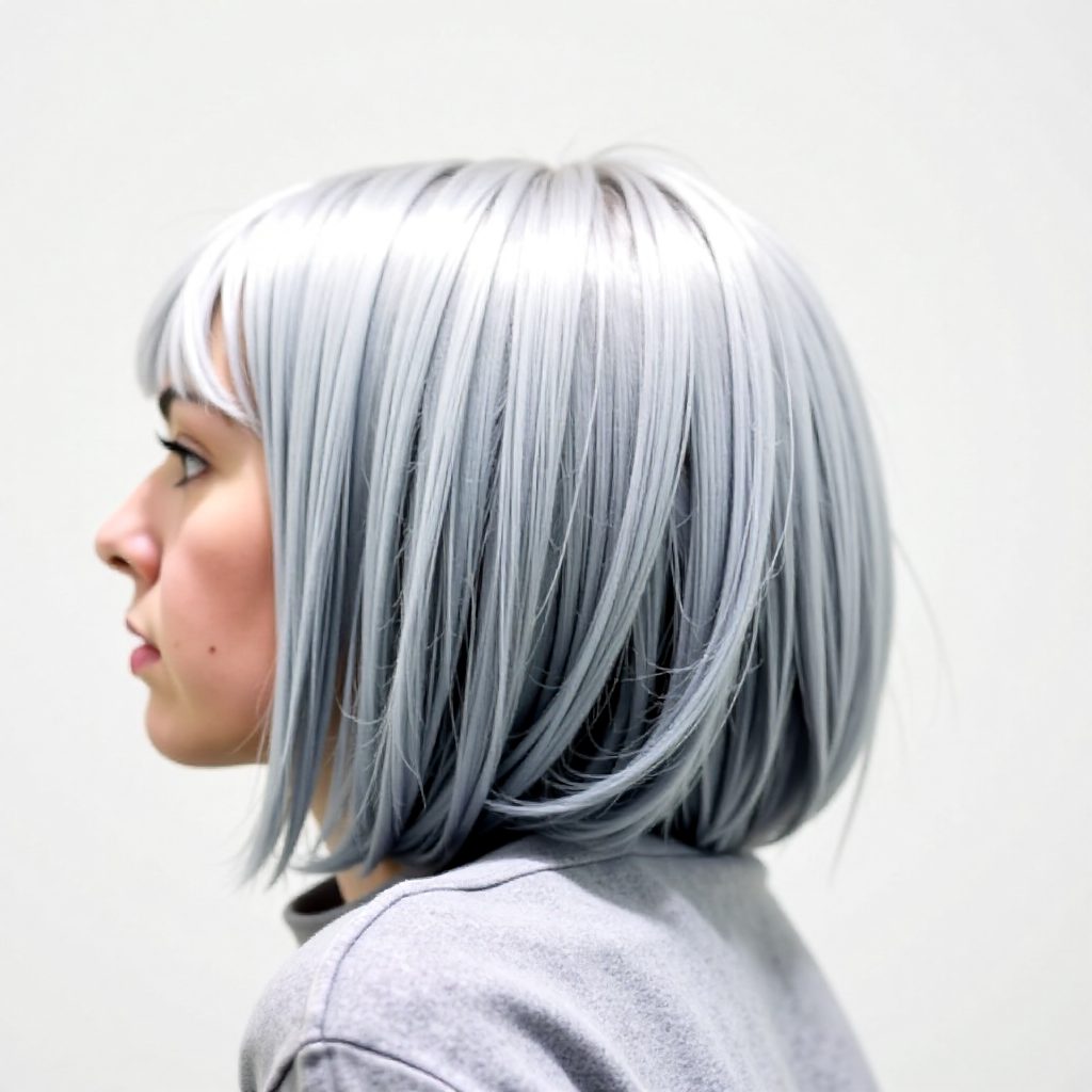 Bright Bob with Bangs for Women Over 60