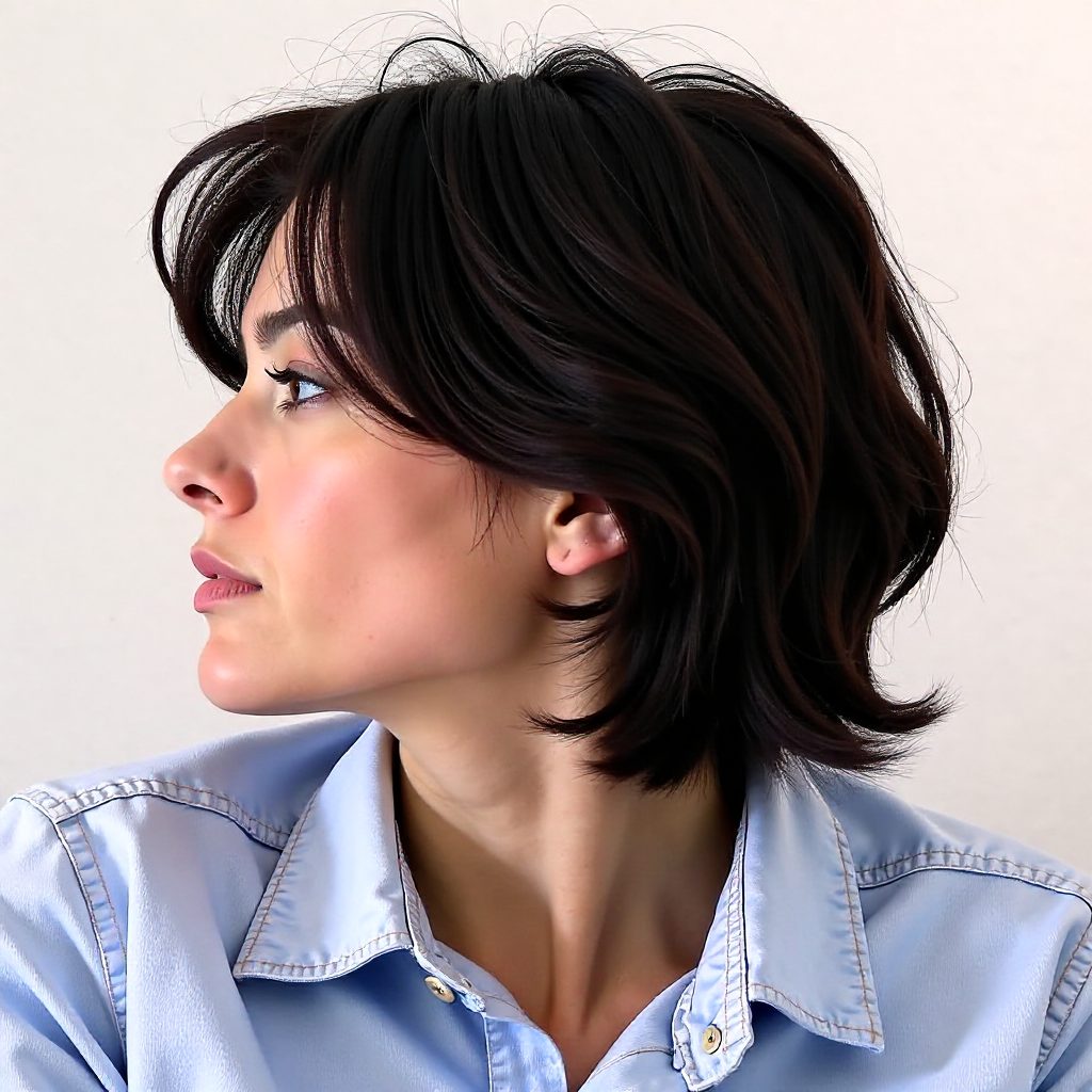 Korean Wispy Wolf Cut for Men