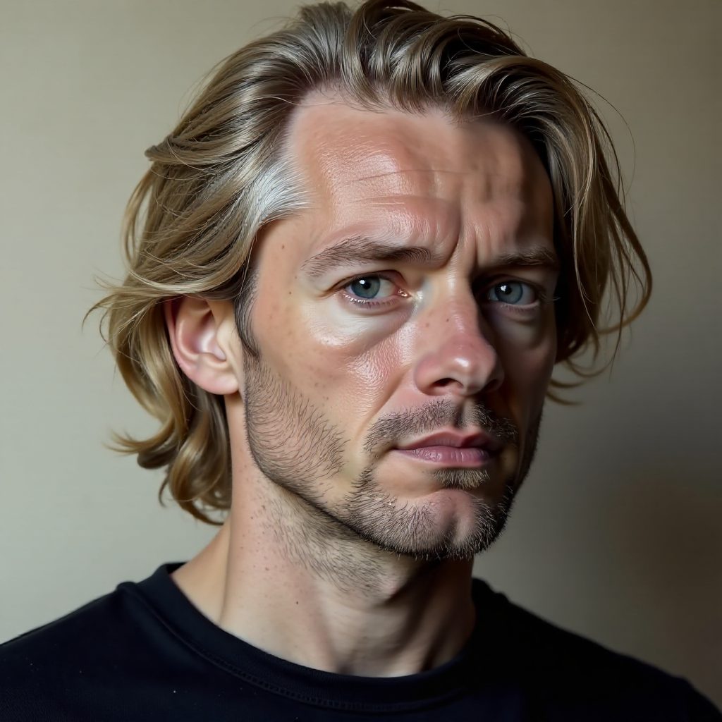 Long Gray Hair for Men