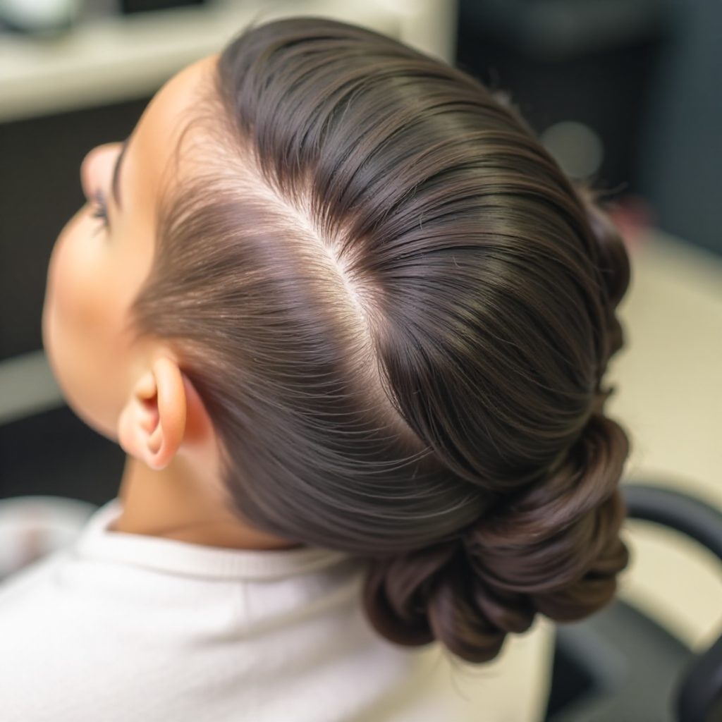 Jumbo Butterfly Braids and Bun Updo